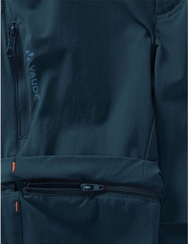 Vaude - Kid's Detective Stretch Zip Off Pants II - Afritsbroek - Blauw - 89% Polyamide, 11% Elastaan