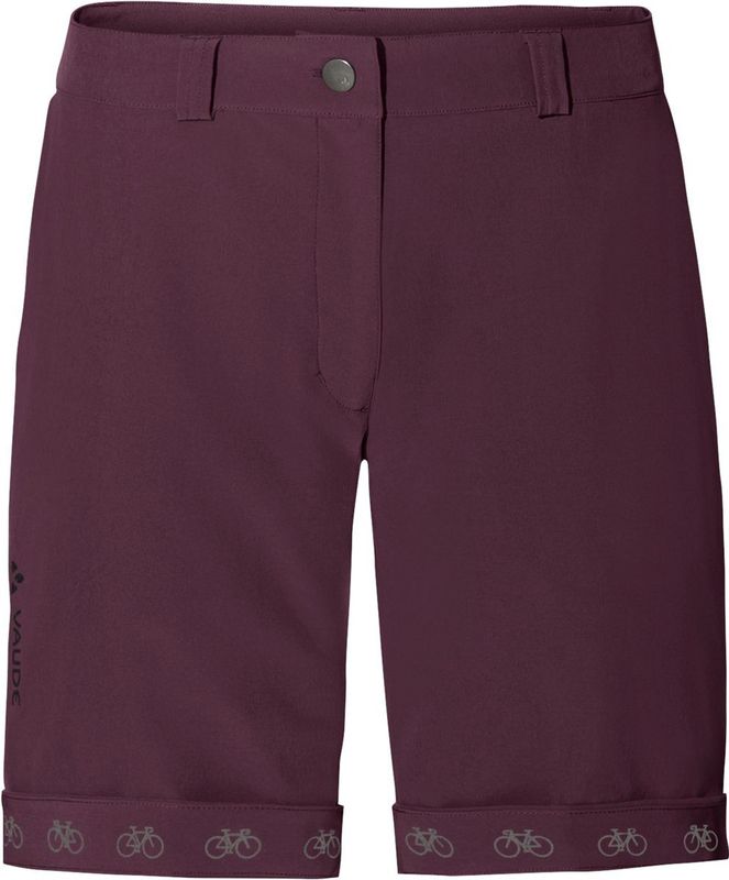 VAUDE - Women's Cyclist Shorts - Zwart - Elastaan - Reflecterende Elementen