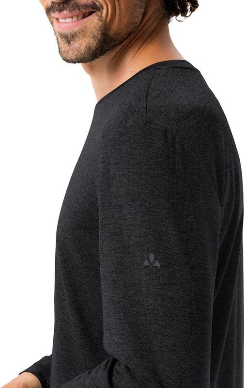 Vaude Essential Lange Mouwenshirt Zwart S Man