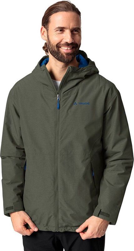 Vaude Neyland Padded Jas - Groen - Casual Winterjas - Waterdicht en Ademend