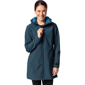 VAUDE - Moena - Softshell Parka - Groen - 100% Gerecycled Polyester