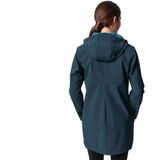 Vaude - Moena Softshell Parka - Blauw - 100% Gerecycled Polyester