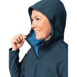Vaude - Moena Softshell Parka - Blauw - 100% Gerecycled Polyester