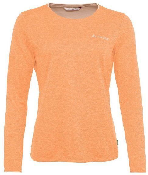 Vaude Essential Lange Mouwenshirt Oranje Vrouw