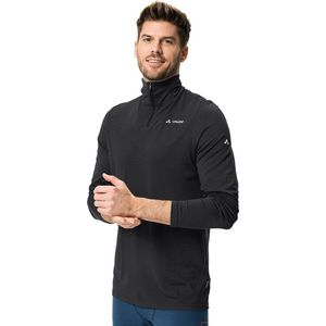 Vaude Monviso T-shirt Met Halve Rits En Lange Mouwen Zwart S Man