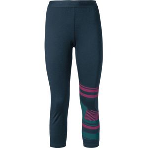 Vaude - Monviso - 3/4 Leggings - Zwart - Merino Wol, Gerecycled Materiaal