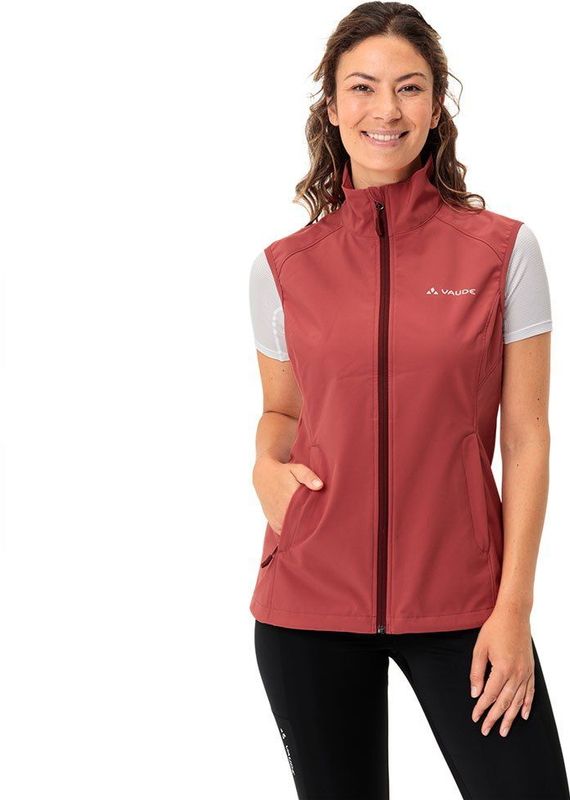 Vaude - Hurricane Vest III - Softshellbodywarmer - Rood - Winddicht