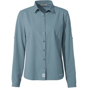 Vaude Women's Rosemoor LS Shirt IV - Outdoorblouse - Dames - Lange mouwen - Nordic Blue - Maat 44