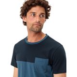 Vaude - Nevis III - T-shirt - Geen Kleur - 100% Katoen (biologisch) - 1 Borstzak, Ronde Hals, Tweekleurig