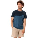 Vaude - Nevis III - T-shirt - Geen Kleur - 100% Katoen (biologisch) - 1 Borstzak, Ronde Hals, Tweekleurig