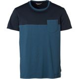 Vaude - Nevis III - T-shirt - Geen Kleur - 100% Katoen (biologisch) - 1 Borstzak, Ronde Hals, Tweekleurig