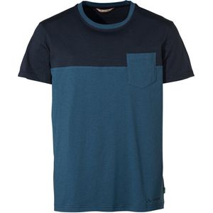 Vaude - Nevis III - T-shirt - Geen Kleur - 100% Katoen (biologisch) - 1 Borstzak, Ronde Hals, Tweekleurig