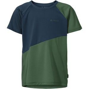 Vaude - Kid's Moab TShirt II - Sportshirt - Blauw/Olijfgroen - 100% Polyester