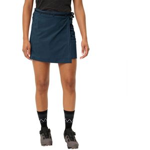 Vaude - Tremalzo Skirt IV - Fietsbroek - Blauw - 70% Polyamide, 18% Polyester, 12% Elastaan