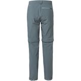 Vaude - Yaras Zip Off Pants - Fietsbroek - Grijs - Materiaal: 89% Polyamide, 11% Elastaan