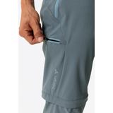 Vaude - Yaras Zip Off Pants - Fietsbroek - Grijs - Materiaal: 89% Polyamide, 11% Elastaan