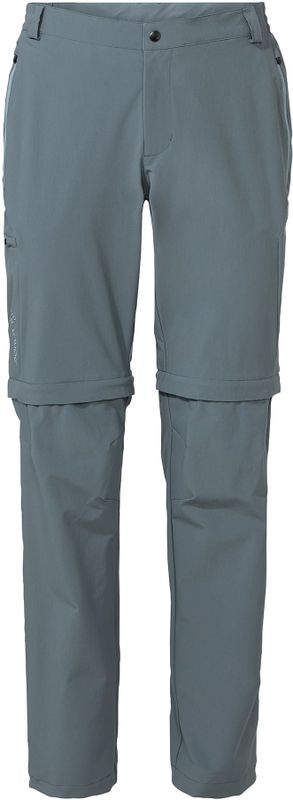 Vaude - Yaras Zip Off Pants - Fietsbroek - Grijs - Materiaal: 89% Polyamide, 11% Elastaan