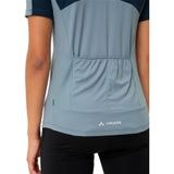 Vaude Matera FZ Tricot fietsshirt korte mouwen blauw dames