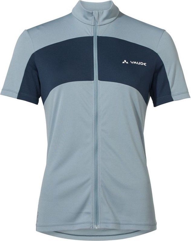 Vaude Matera FZ Tricot fietsshirt korte mouwen blauw dames
