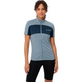 Vaude Matera FZ Tricot fietsshirt korte mouwen blauw dames