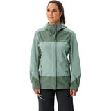 VAUDE - Neyland - Damesjack - Groen - 100% Gerecycled Polyester, Winddicht, Waterdicht, Ademend