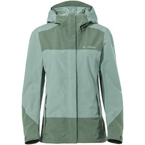 VAUDE - Neyland - Damesjack - Groen - 100% Gerecycled Polyester, Winddicht, Waterdicht, Ademend