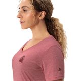 Vaude - Skomer Print T-Shirt III - Sportshirt - Roze - 80% Polyester, 20% Lyocell