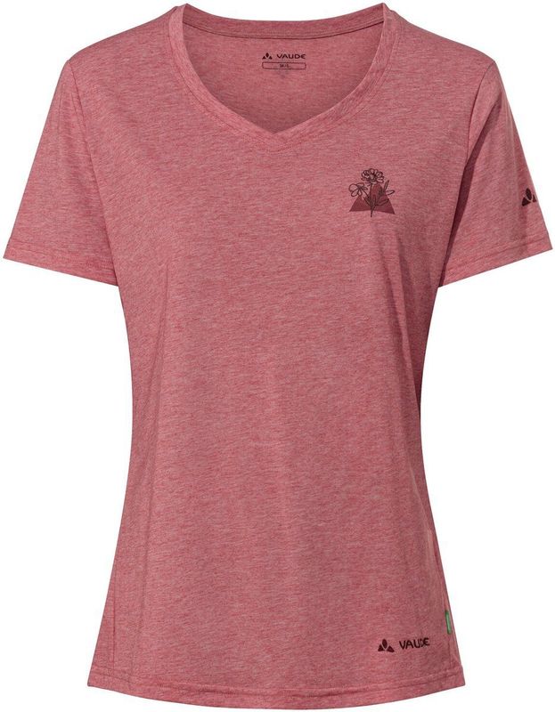 Vaude - Skomer Print T-Shirt III - Sportshirt - Roze - 80% Polyester, 20% Lyocell