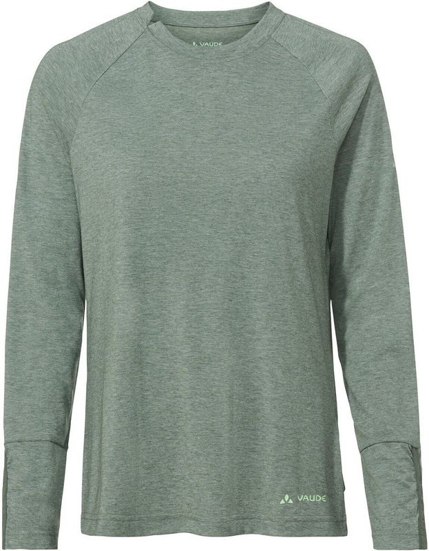 VAUDE - Skomer III - Dames T-shirt - Lange Mouwen - Sneldrogend - Woodfiber