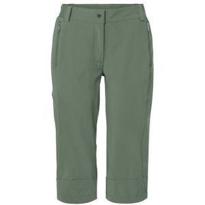 Vaude - Farley Stretch Capri III - Trekkingbroek - Olijfgroen - Materiaal: 89% Polyamide, 11% Elastaan