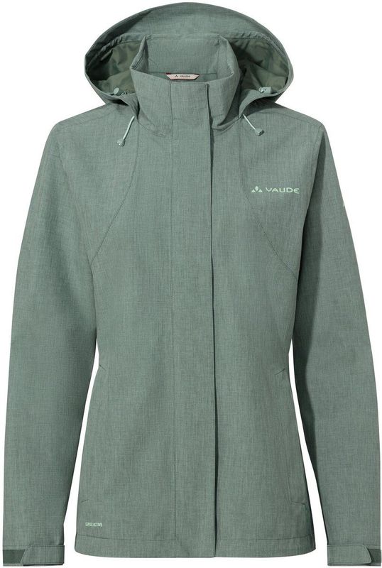 Vaude - Rosemoor II - Dames Jack - Regenjack - Groen - Gerecycled Materiaal