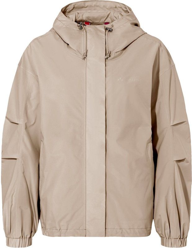 Vaude - Mineo - Regenjas - Beige - 100% Polyester - Waterdicht Winddicht