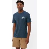 Vaude - Redmont TShirt II - TShirt - Blauw - 55% Hennep, 35% Polyester, 10% Lyocell