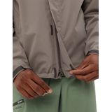 VAUDE - Escape - Regenjas - Donkerbeige - Gerecycled Materiaal, Verstelbare Capuchon, Licht Gevoerd