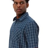 VAUDE - Ruitoverhemd - Korte Mouwen - Groen - Woodfiber