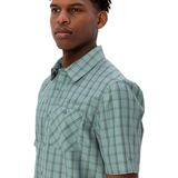 Vaude - Albsteig Iii - Overhemd - Blauw - Heren - Korte Mouwen - Natuurlijk Materiaal