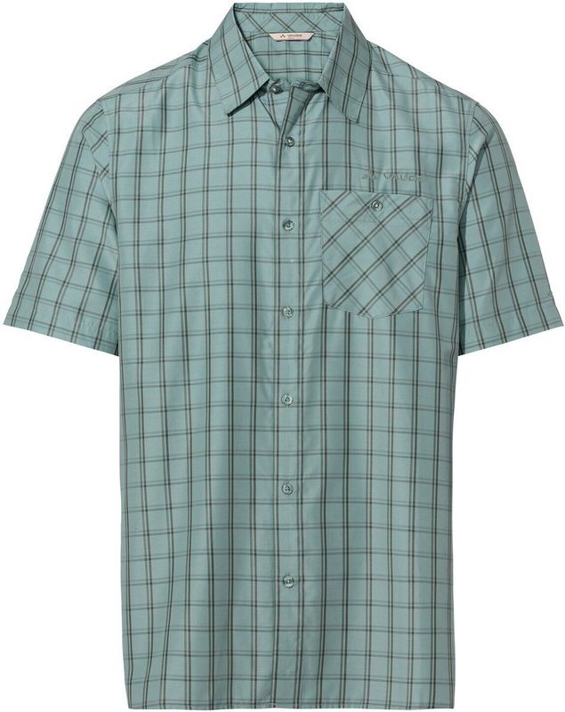 Vaude - Albsteig Iii - Overhemd - Blauw - Heren - Korte Mouwen - Natuurlijk Materiaal