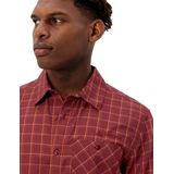 Vaude - Ruitoverhemd - Heren - Blauw - Woodfiber - Lange Mouwen