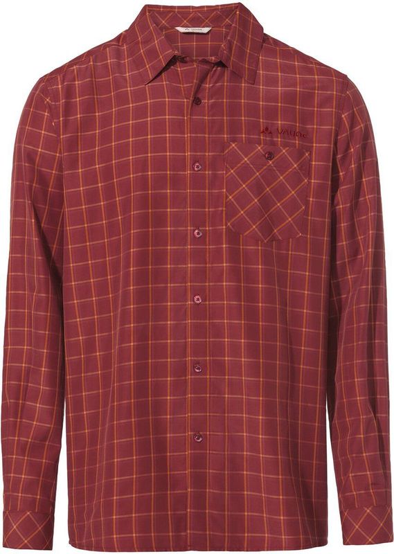 Vaude - Ruitoverhemd - Heren - Blauw - Woodfiber - Lange Mouwen