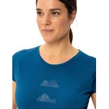 Vaude - Tekoa - Sportshirt - Blauw - Merinowol