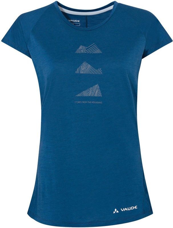 Vaude - Tekoa - Sportshirt - Blauw - Merinowol