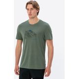 VAUDE Tekoa - T-shirt - Groen - Gemengde Stof - Duurzaam