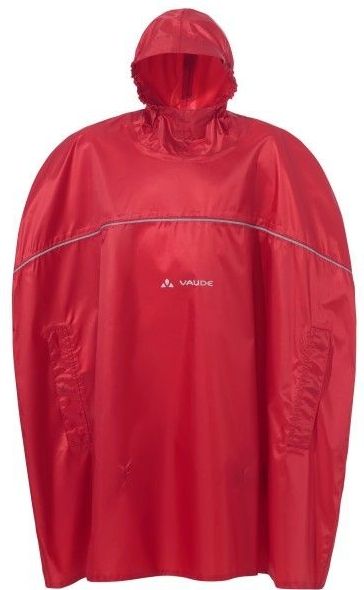 Vaude - Grody Poncho II - Poncho - Rood - Waterdicht