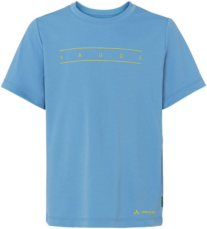 Vaude - Print T-shirt - Kinder-T-shirt - Blauw - 100% Gerecycled Polyester - UV-Bescherming UPF50+