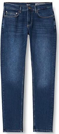 HECHTER PARIS - Jeans - Donkerblauw - Slimfit - Heavy Washed