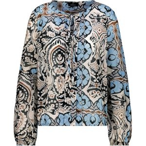 monari Blouse  beige / blauw / bruin / zwart