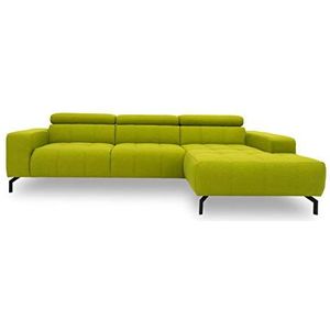 DOMO. collection Cunelli Hoekbank, sofa met rugfunctie, gestoffeerde hoek met relaxfunctie, groen, 292x175x77 cm
