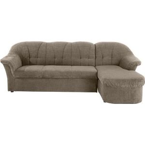DOMO collection Ecksofa »Pegnitz, elegante Rückensteppung, komfortabel, L-Form«, wahlweise mit Bettfunktion