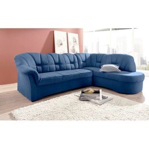 DOMO collection Ecksofa »Papenburg, zeitlose Rückensteppung, elegante Armlehne, L-Form«, mit Ottomane, wahlweise mit Bettfunktion