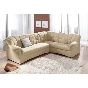 DOMO collection Ecksofa "Papenburg B/T/H: 242/190/84 cm L-Form", wahlweise mit Bettfunktion, Langer Schenkel links oder rechts